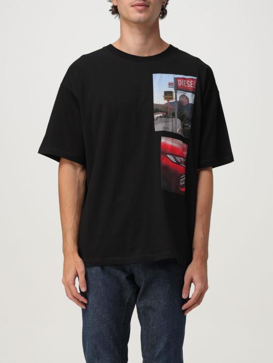 25FW 디젤 반팔 티셔츠 A194670PLAT 9XX Black