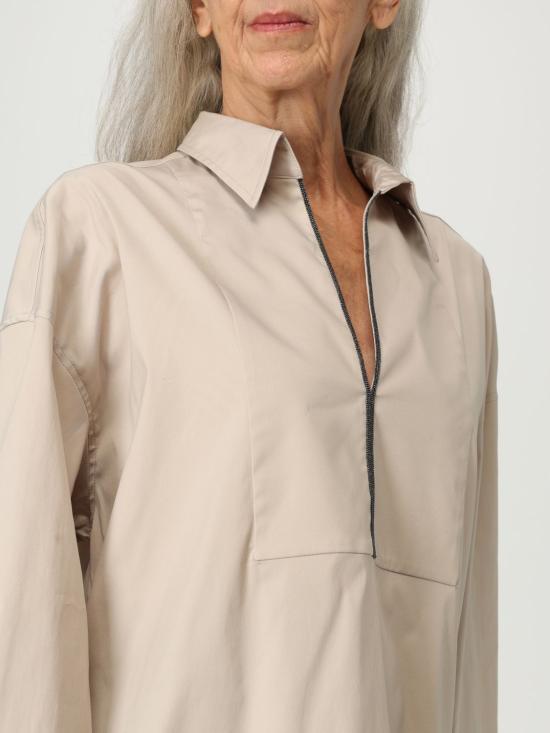 25FW 브루넬로 쿠치넬리 긴팔 티셔츠 M0091EA105 C7498 Beige - BRUNELLO CUCINELLI