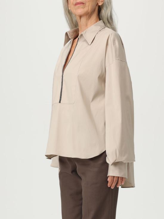 25FW 브루넬로 쿠치넬리 긴팔 티셔츠 M0091EA105 C7498 Beige - BRUNELLO CUCINELLI