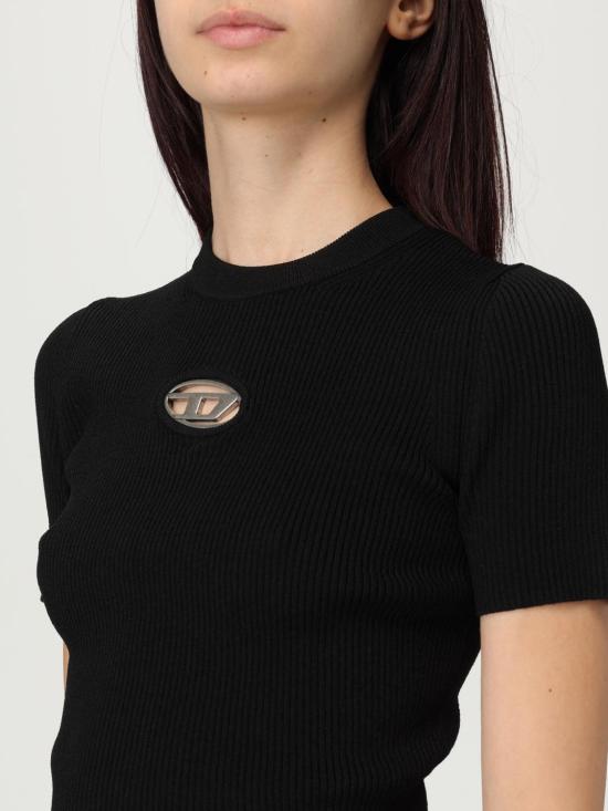 25FW 디젤 M 발라리 숏슬리브 점퍼  A196740DLAXM 9XX Black - DIESEL