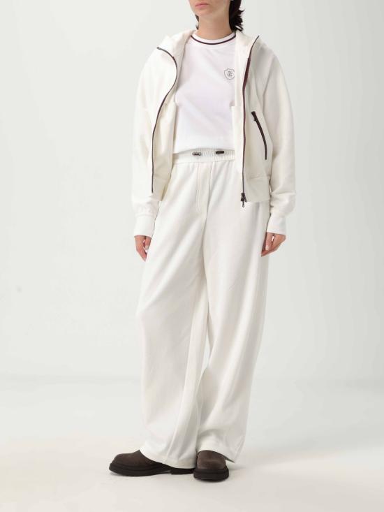 25FW 브루넬로 쿠치넬리 스트레이트 팬츠 MG927VD299 C7220 White - BRUNELLO CUCINELLI