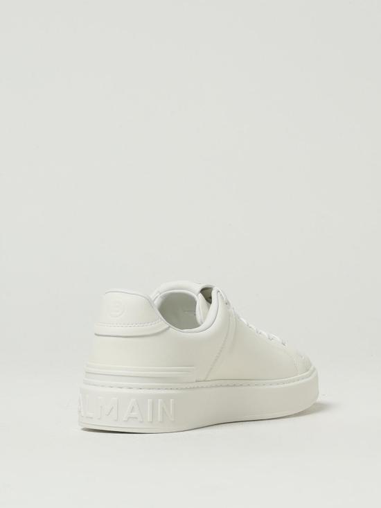 25FW 발망 뮬/슬리퍼 FN1VI690LVTR 0FA White - BALMAIN