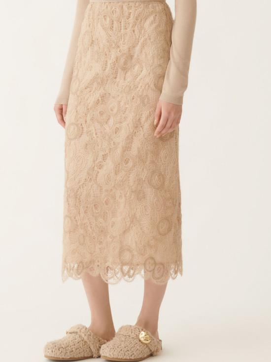 25FW 파비아나 필리피 롱 스커트 GND215F417L554 0157 Beige - FABIANA FILIPPI