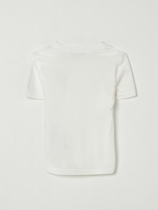 25FW [키즈] 스톤 아일랜드 티셔츠 2100002S0047 V0099 White - STONE ISLAND