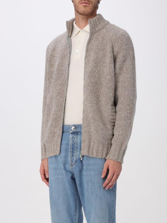 25FW 브루넬로 쿠치넬리 집업 니트 M2B300716 C2421 Grey - BRUNELLO CUCINELLI