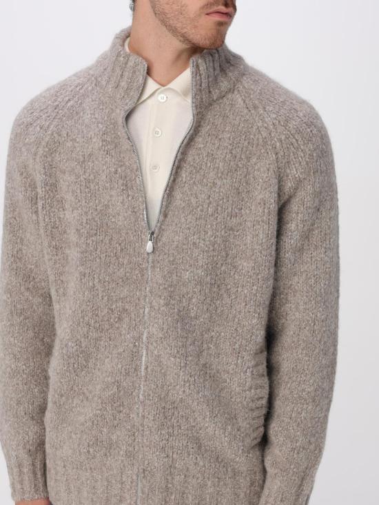 25FW 브루넬로 쿠치넬리 집업 니트 M2B300716 C2421 Grey - BRUNELLO CUCINELLI