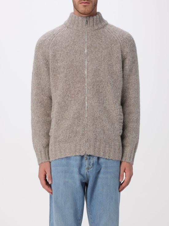 25FW 브루넬로 쿠치넬리 집업 니트 M2B300716 C2421 Grey