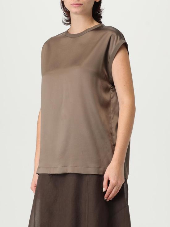 25FW 브루넬로 쿠치넬리 민소매 티셔츠 MPC59EH500 C3981 Brown - BRUNELLO CUCINELLI