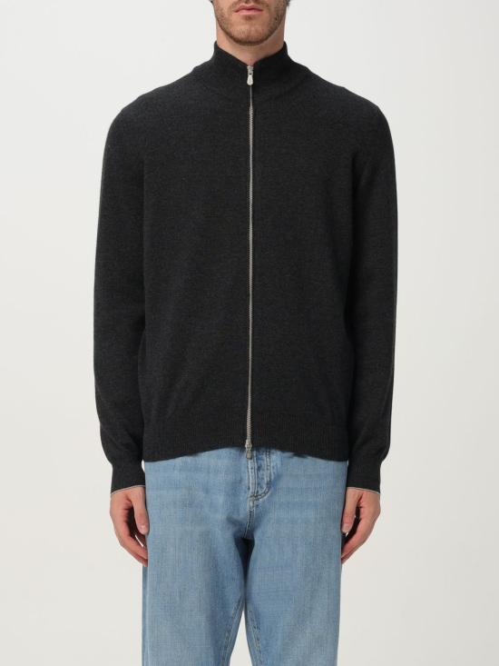 25FW 브루넬로 쿠치넬리 집업 니트 M2200106 CJB82 Grey