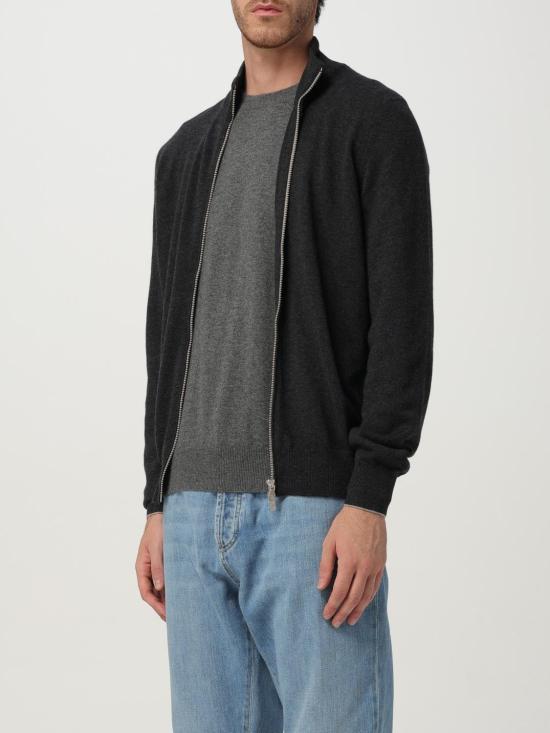 25FW 브루넬로 쿠치넬리 집업 니트 M2200106 CJB82 Grey - BRUNELLO CUCINELLI