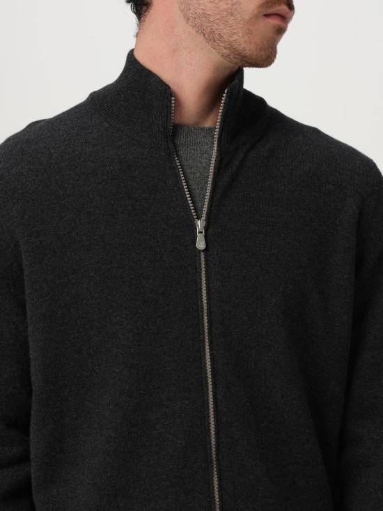 25FW 브루넬로 쿠치넬리 집업 니트 M2200106 CJB82 Grey - BRUNELLO CUCINELLI