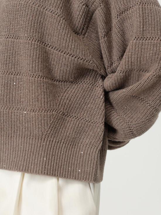 25FW 브루넬로 쿠치넬리 터틀넥 MBM738204P C507 Brown - BRUNELLO CUCINELLI