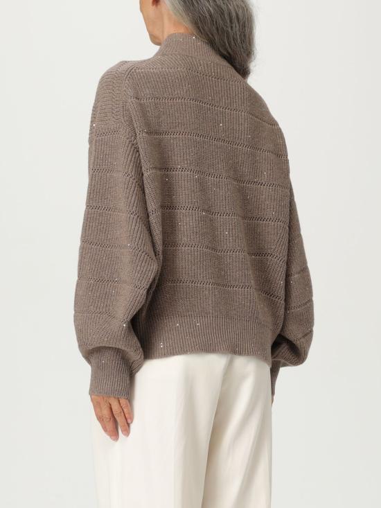 25FW 브루넬로 쿠치넬리 터틀넥 MBM738204P C507 Brown - BRUNELLO CUCINELLI