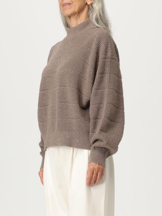 25FW 브루넬로 쿠치넬리 터틀넥 MBM738204P C507 Brown - BRUNELLO CUCINELLI