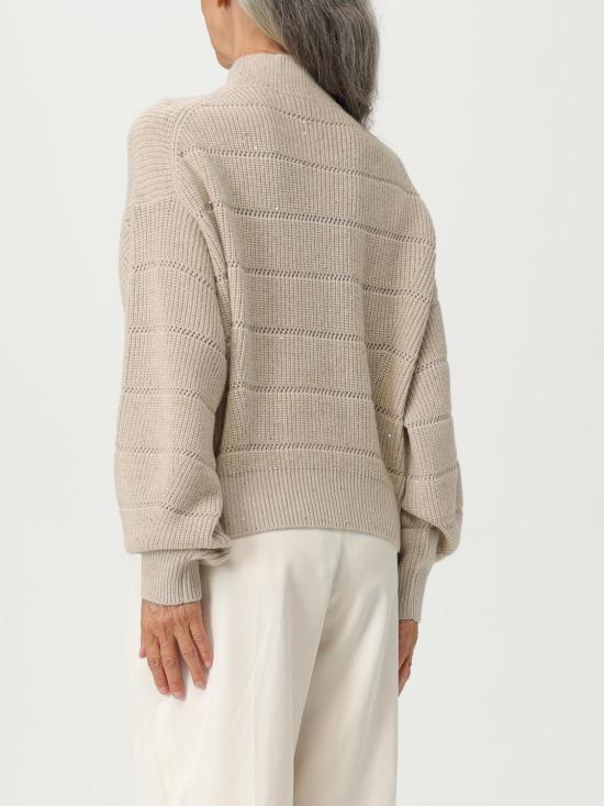 25FW 브루넬로 쿠치넬리 터틀넥 MBM738204P C505 Beige - BRUNELLO CUCINELLI