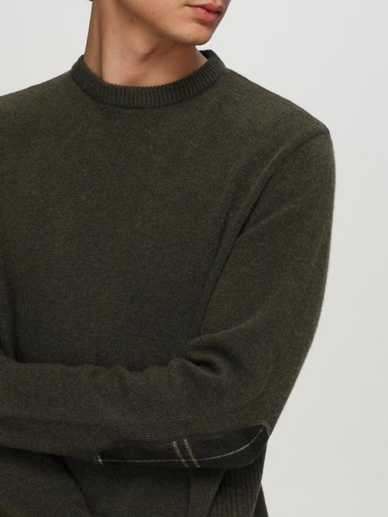 25FW 바버 스웨터 MKN1576 OL91 Green - BARBOUR