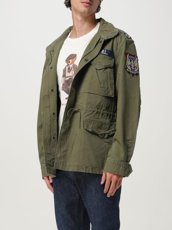 25FW 폴로 랄프로렌 로고 아이코닉 밀리터리 자켓 710961616 001 Green - POLO RALPH LAUREN