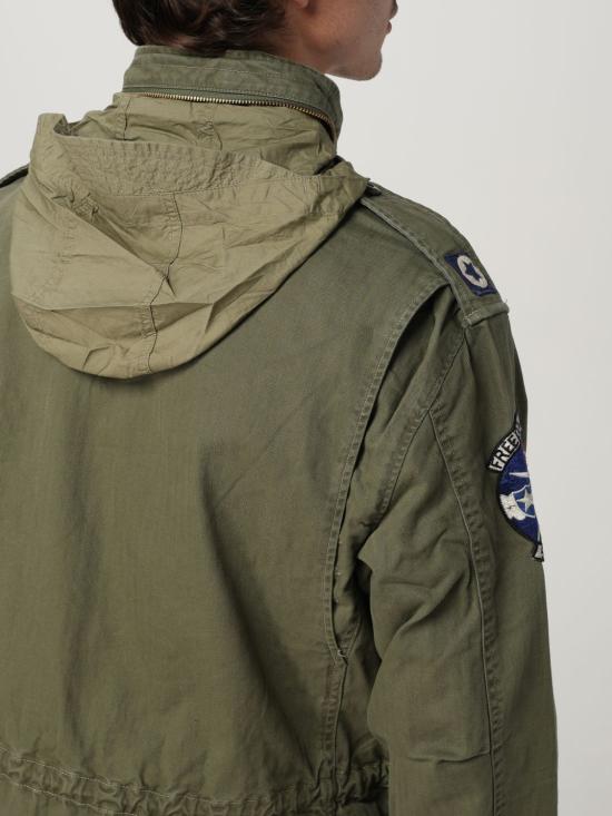25FW 폴로 랄프로렌 로고 아이코닉 밀리터리 자켓 710961616 001 Green - POLO RALPH LAUREN