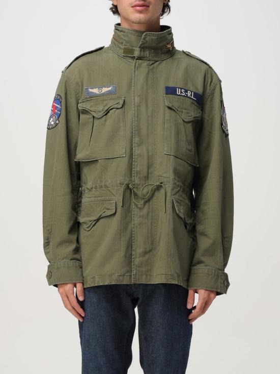 25FW 폴로 랄프로렌 로고 아이코닉 밀리터리 자켓 710961616 001 Green