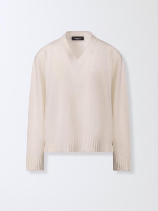 25FW 파비아나 필리피 플래티넘 스웨터 MAD215F015L517 25 Natural - FABIANA FILIPPI