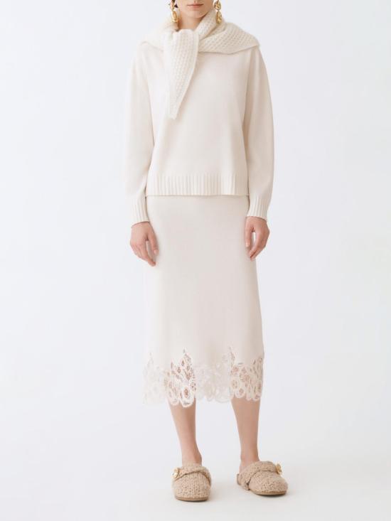 25FW 파비아나 필리피 플래티넘 스웨터 MAD215F015L517 25 Natural - FABIANA FILIPPI