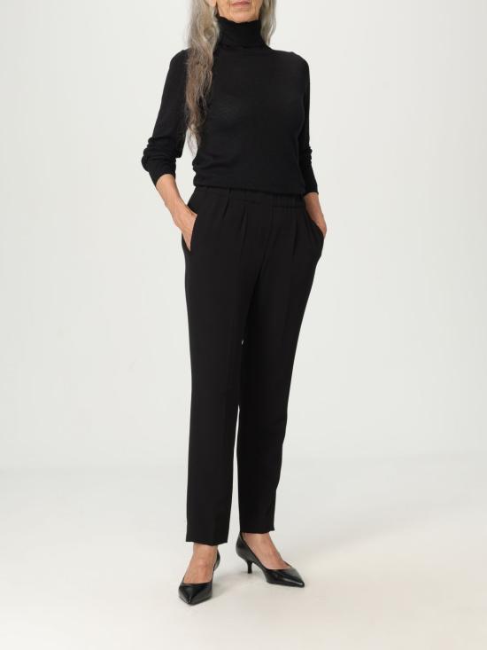 25FW 브루넬로 쿠치넬리 스트레이트 팬츠 MA029P1673 C101 Black - BRUNELLO CUCINELLI