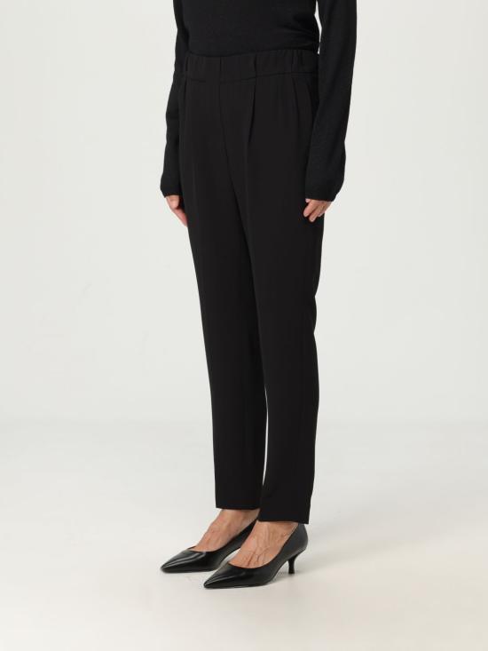 25FW 브루넬로 쿠치넬리 스트레이트 팬츠 MA029P1673 C101 Black - BRUNELLO CUCINELLI