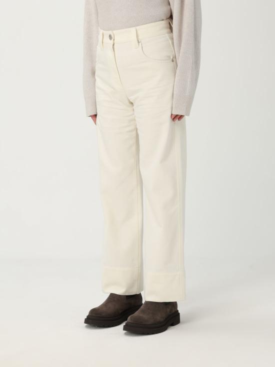 25FW 브루넬로 쿠치넬리 스트레이트 팬츠 MP142P9046 C1101 Beige - BRUNELLO CUCINELLI