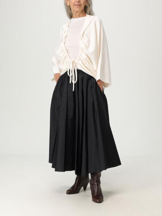 25FW 막스마라 브라운 후드 오픈 프론트 가디건 2521346041600 001 White - MAX MARA