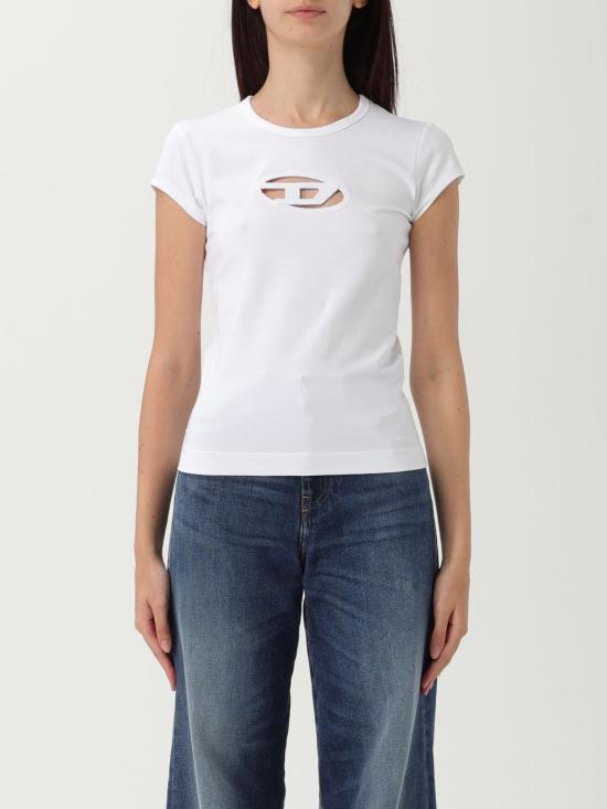 25FW 디젤 반팔 티셔츠 A062680AFAA 100 White