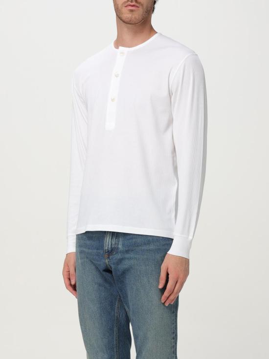 25FW 톰포드 긴팔 티셔츠 JHL019JMC067 AW002 White - TOMFORD