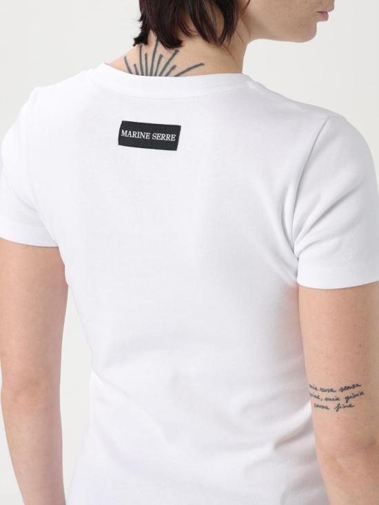 26SS 마린세르 반팔 티셔츠 WTT012ACJER0008 WH10 White - MARINE SERRE