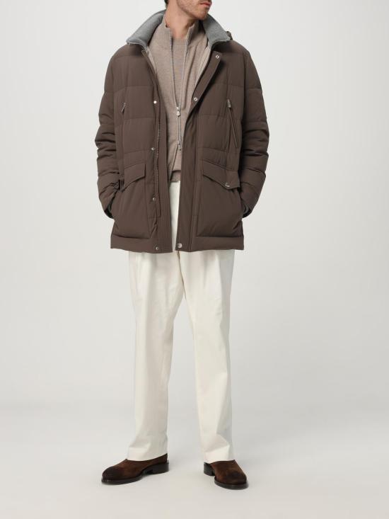 25FW 브루넬로 쿠치넬리 집업 니트 M2200106 CSJ89 Beige - BRUNELLO CUCINELLI