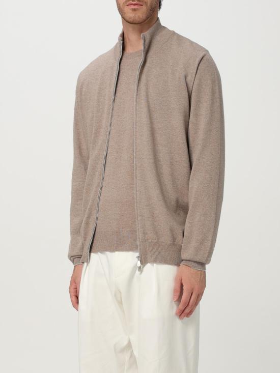 25FW 브루넬로 쿠치넬리 집업 니트 M2200106 CSJ89 Beige - BRUNELLO CUCINELLI