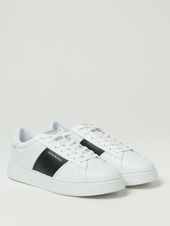 25FW 엠포리오 아르마니 스니커즈 EM003701 AF18017 MZ309 White - EMPORIO ARMANI