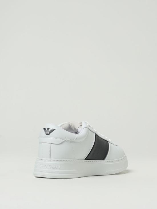 25FW 엠포리오 아르마니 스니커즈 EM003701 AF18017 MZ309 White - EMPORIO ARMANI