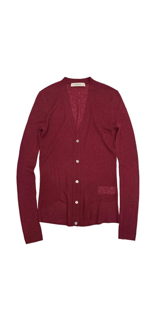  6397 가디건 스키니 리브 V 카디건 - 6397