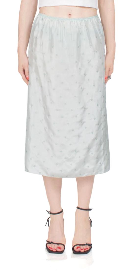  6397 숏 스커트 자수 슬립 스커트