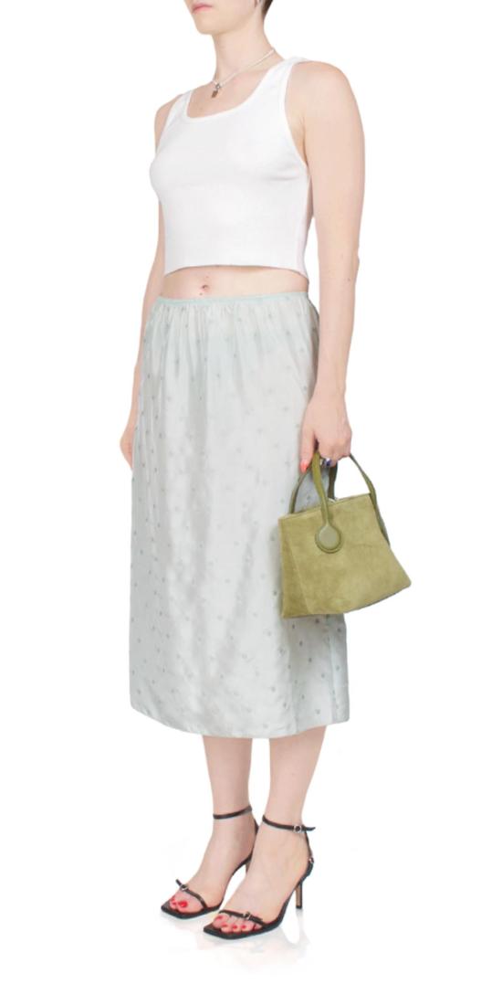  6397 숏 스커트 자수 슬립 스커트 - 6397