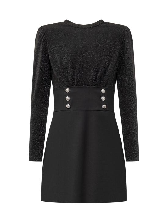  [키즈] 발망 원피스 BV1C40I0196 930ME NERO METALLIZZATO