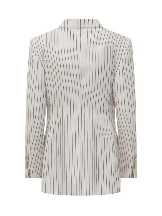 25SS 톰포드 수트 자켓 GI3005FAX1404 ZHBBR OFF WHITE NAVY - TOMFORD