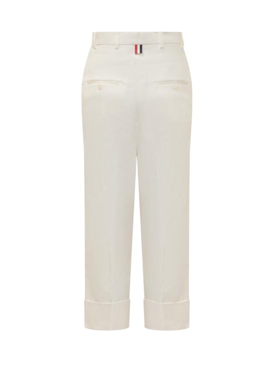  톰브라운 스트레이트 팬츠 FTC444UF0345 114 OFF WHITE - THOM BROWNE