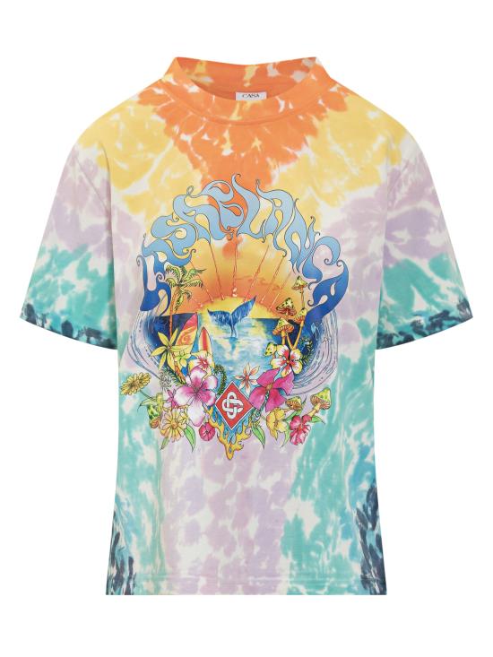 25SS 카사블랑카 반팔 티셔츠 WS25JTS04604 04 SURFTRIP