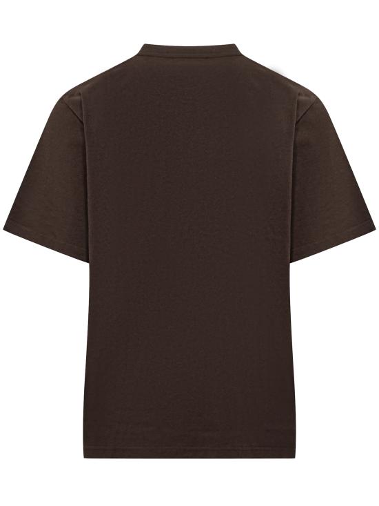 25FW JW앤더슨 반팔 티셔츠 JT0257PG1510 687 DARK BROWN MELANGE - JW ANDERSON