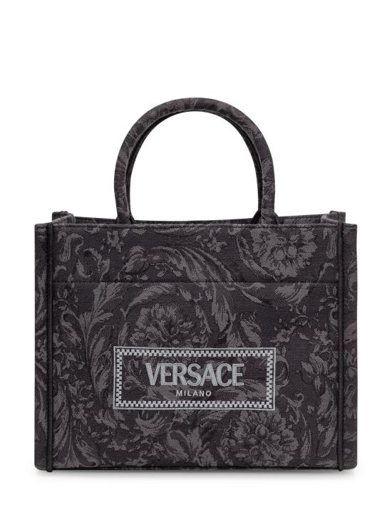 25SS 베르사체 토트백 10115641A09741 2BM0V NERO ORO VERSACE