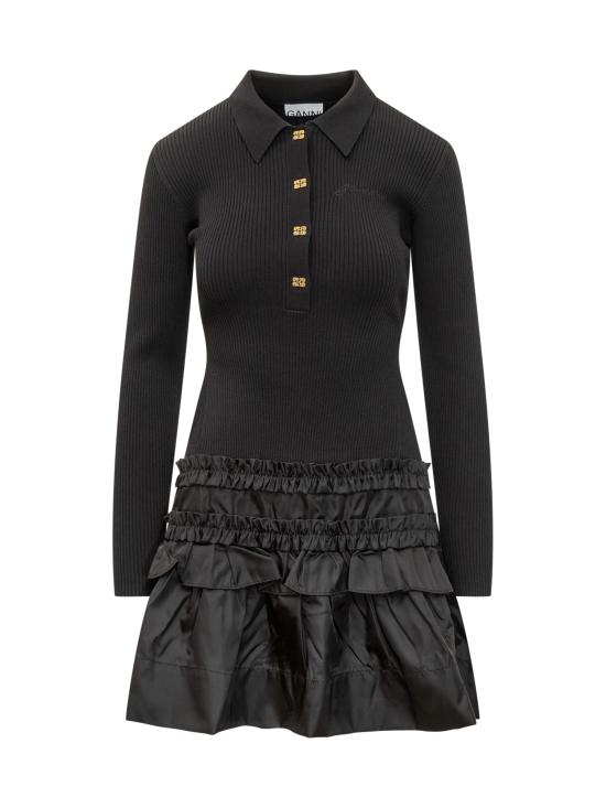 25FW 가니 원피스 K2523 099 BLACK