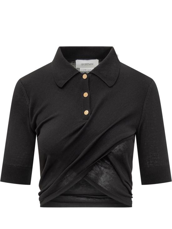 25SS 스포트막스 반팔 티셔츠 2512361052600 005 NERO