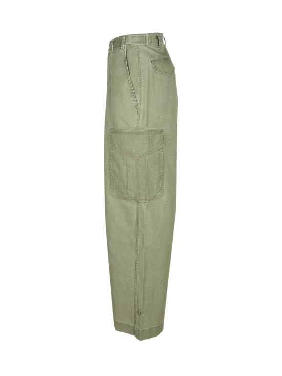 25SS 겐조 스트레이트 팬츠 FF55PA2459GD 48 PALE KHAKI - KENZO