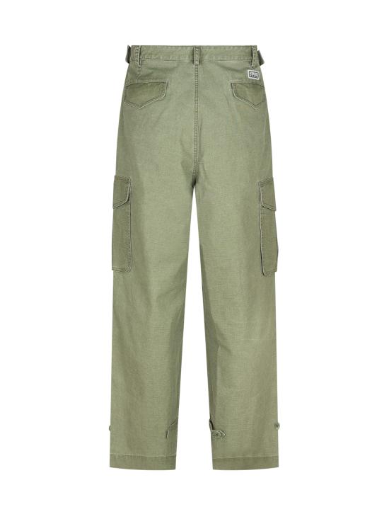 25SS 겐조 스트레이트 팬츠 FF55PA2459GD 48 PALE KHAKI - KENZO