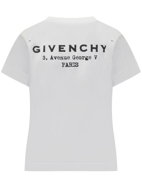 25FW 지방시 반팔 티셔츠 BW70FJP75N 100 WHITE - GIVENCHY